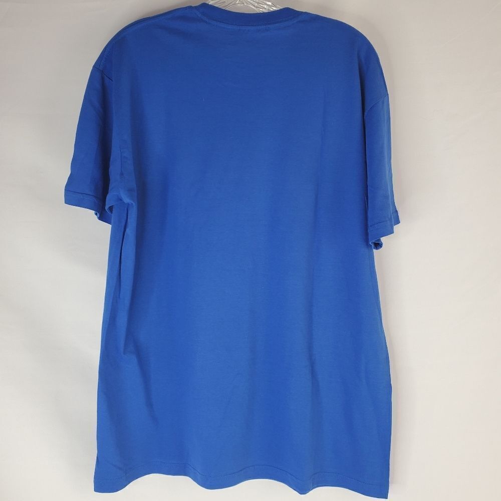 L HOLLYWOOD CALIFORNIA VW Volkswagon bus van surf SURFBOARD blue TSHIRT large - Picture 7 of 7